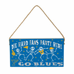 St Louis Blues Halloween Wood Wall Sign, 6x11 - NHL Home