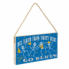 St Louis Blues Halloween Wood Wall Sign, 6x11 - NHL Home