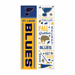 46" Double Sided Leaner, St Louis Blues, Fall Seasonal - NHL Home
