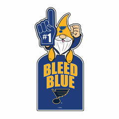 St Louis Blues Gnome Metal Sign 10"L x 30"H - NHL Home
