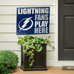 Tampa Bay Lightning Coroplast Yard Sign "Fans Play Here" - NHL Home