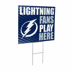 Tampa Bay Lightning Coroplast Yard Sign "Fans Play Here" - NHL Home