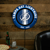Tampa Bay Lightning, Metal Lite, Round - NHL