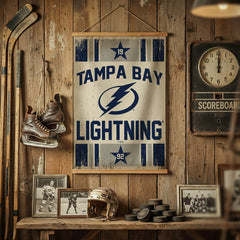 Tampa Bay Lightning, Canvas Wall Tapestry, Medium, 36x24 - NHL Home