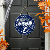 Tampa Bay Lightning Halloween Round Door Décor with Hanging Rope, 18x1 - NHL Home