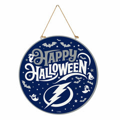 Tampa Bay Lightning Halloween Round Door Décor with Hanging Rope, 18x1 - NHL Home