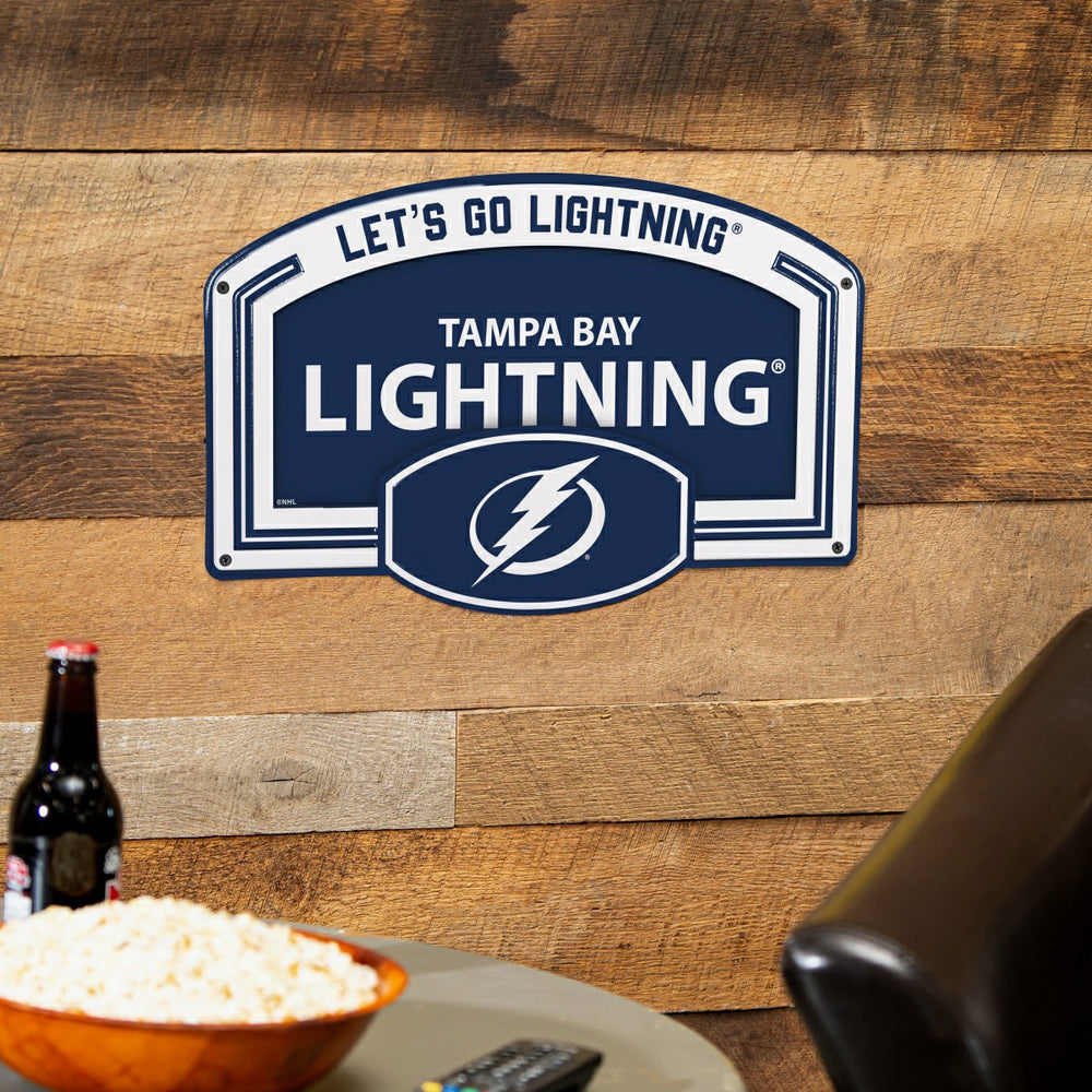 Tampa Bay Lightning USA Embossed Steel Wall Sign, 11" x 17" - NHL Home