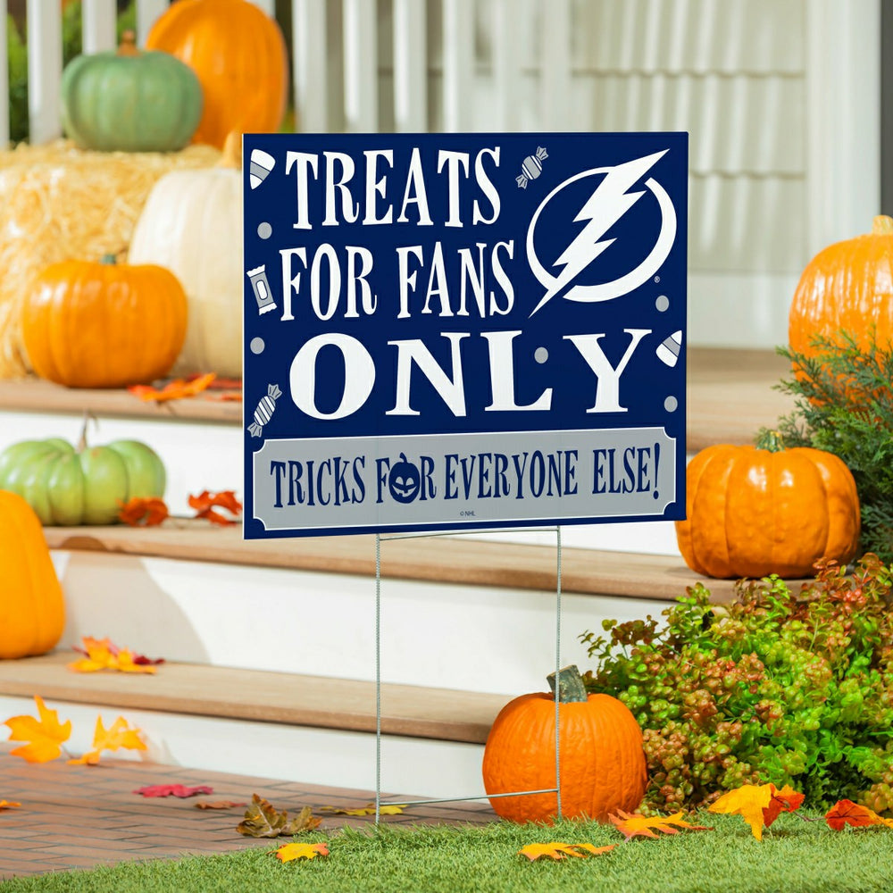 Tampa Bay Lightning Yard Sign, Halloween Treats for Fans - NHL Home