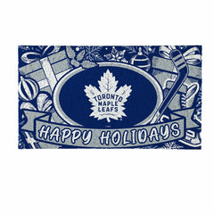 Toronto Maple Leafs Holiday PVC Mat, 28"x16" - NHL