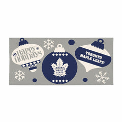 Toronto Maple Leafs Holiday Flocked Coir Sassafras Switch Mat, 22"x10" - NHL