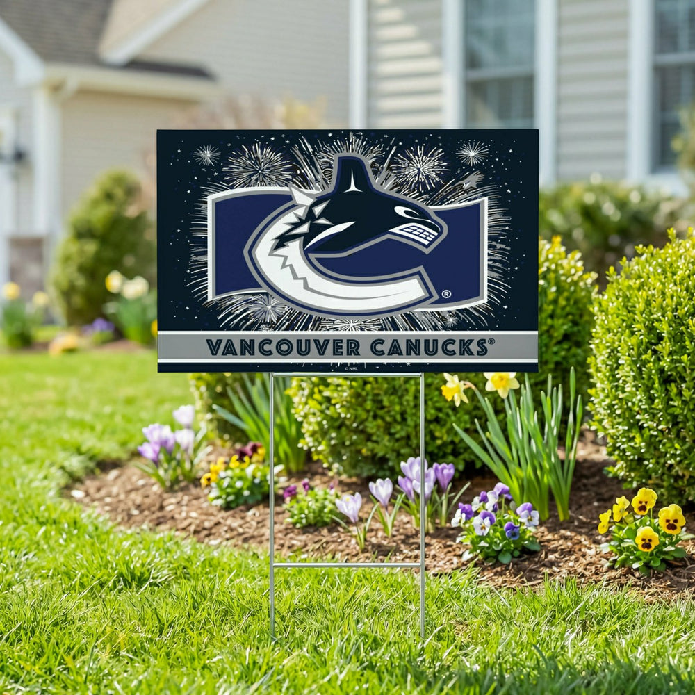 Vancouver Canucks Yard Sign, Patriotic - NHL Home