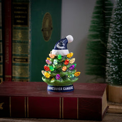 4" Mini LED Tabletop Christmas Tree, Set of 2, Vancouver Canucks - NHL Home