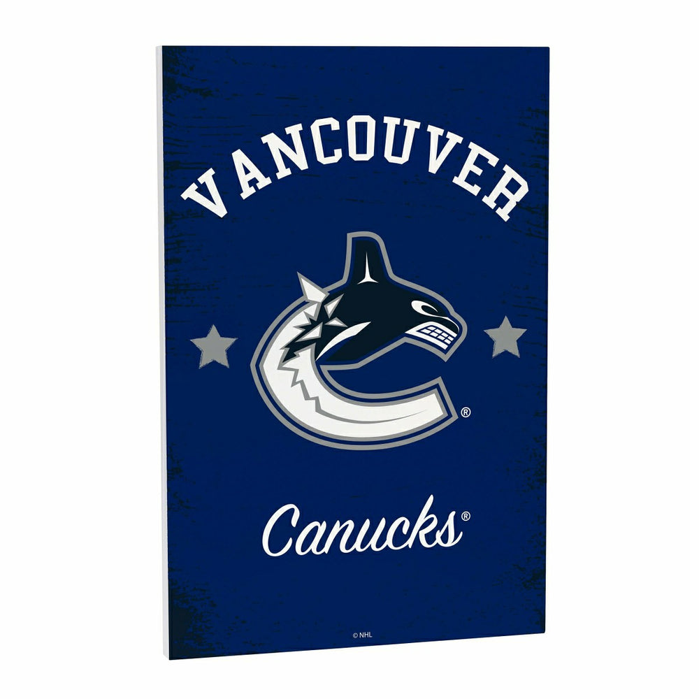 Vancouver Canucks Wood Wall Sign, 16x24 - NHL Home