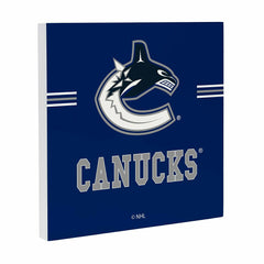 Vancouver Canucks Wood Wall Sign, 12x12 - NHL Home