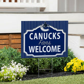 Vancouver Canucks Coroplast Yard Sign, "Fans Welcome" - NHL Home