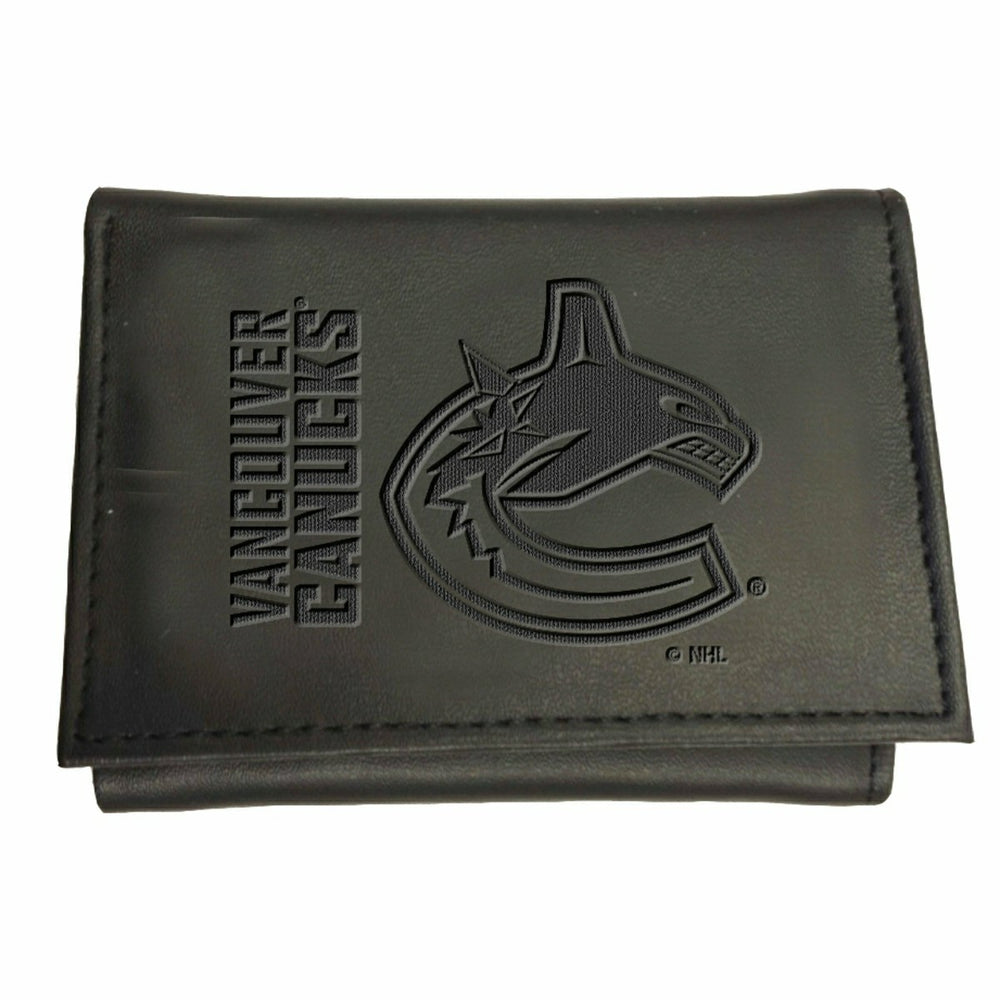 Vancouver Canucks, Tri-Fold Wallet, Black - NHL Home