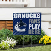 Vancouver Canucks Coroplast Yard Sign "Fans Play Here" - NHL Home