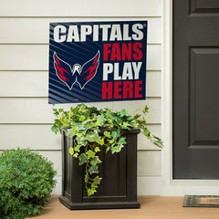 Washington Capitals Coroplast Yard Sign "Fans Play Here" - NHL Home
