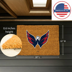 Coir Mat, 16"x28", Washington Capitals - NHL