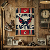 Washington Capitals, Canvas Wall Tapestry, Medium, 36x24 - NHL Home