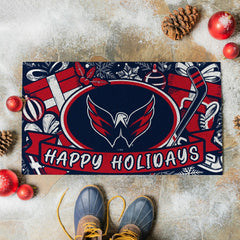 Washington Capitals Holiday PVC Mat, 28"x16" - NHL