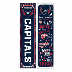 46" Double Sided Leaner, Washington Capitals, Winter Seasonal - NHL Home