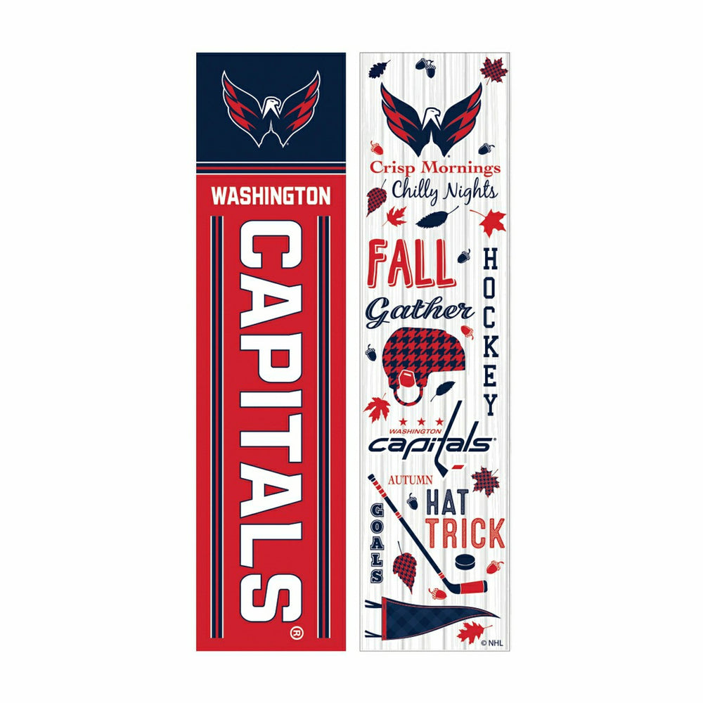 46" Double Sided Leaner, Washington Capitals, Fall Seasonal - NHL Home