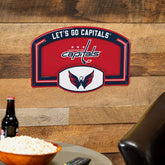 Washington Capitals USA Embossed Steel Wall Sign, 11" x 17" - NHL Home