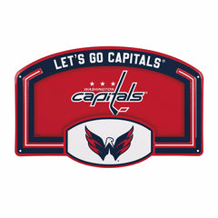 Washington Capitals USA Embossed Steel Wall Sign, 11" x 17" - NHL Home