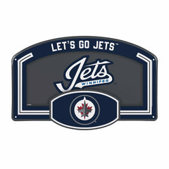 Winnipeg Jets USA Embossed Steel Wall Sign, 11" x 17" - NHL Home