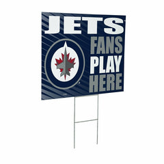 Winnipeg Jets Coroplast Yard Sign "Fans Play Here" - NHL Home