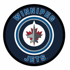 LED Wall Decor, Round, Winnipeg Jets - NHL Home