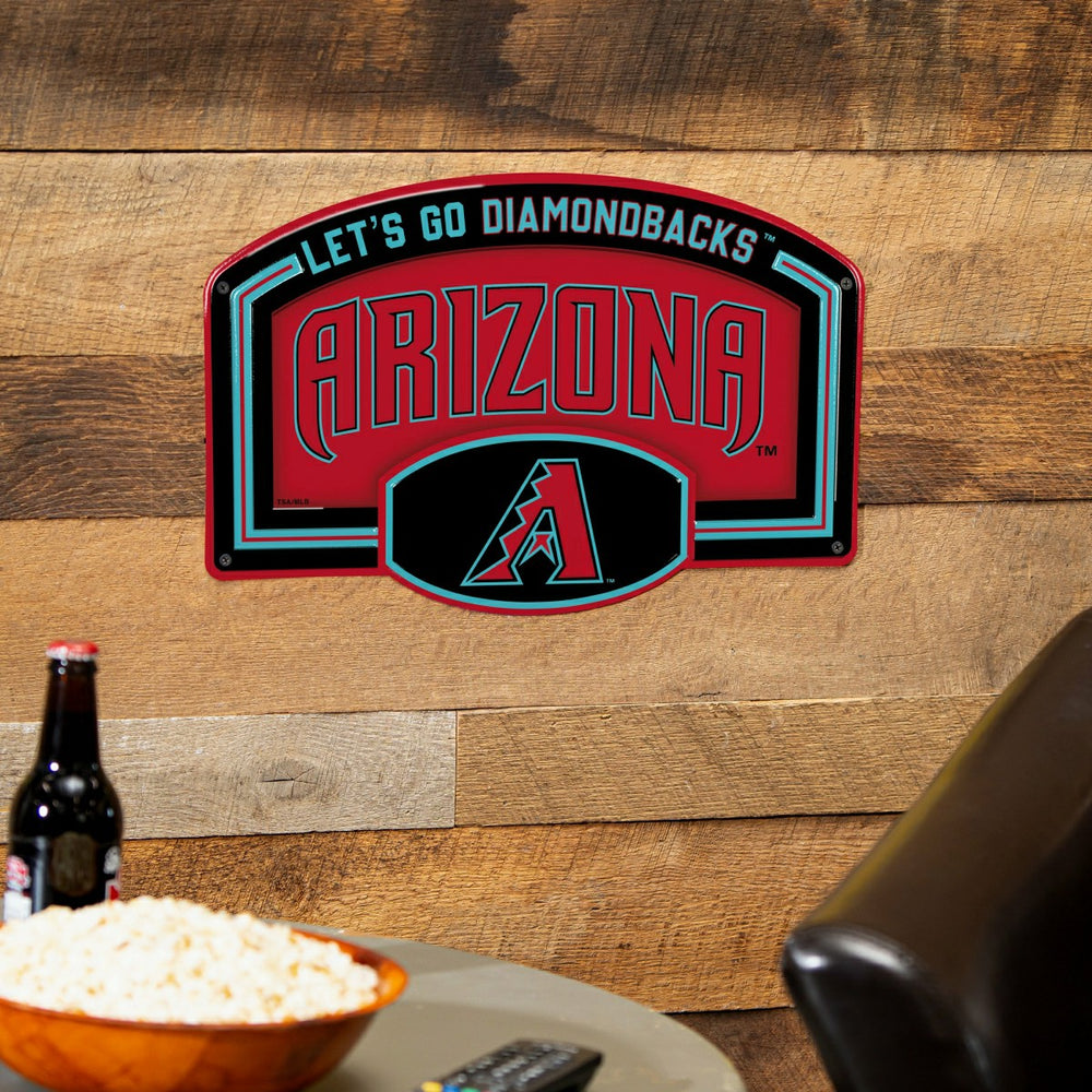 Arizona Diamondbacks USA Embossed Steel Wall Sign, 11" x 17" - MLB Home