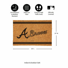 Arizona Diamondbacks Large One Color Coir Mat, 36"x24" - MLB
