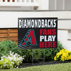 Arizona Diamondbacks Coroplast Yard Sign "Fans Play Here" - MLB Home