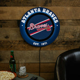 Atlanta Braves, Metal Lite, Round - MLB