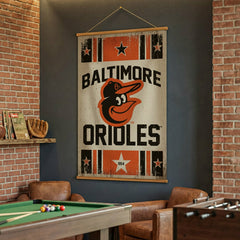 Baltimore Orioles, Canvas Wall Tapestry, Large, 54x36 - MLB Home