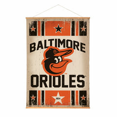 Baltimore Orioles, Canvas Wall Tapestry, Large, 54x36 - MLB Home