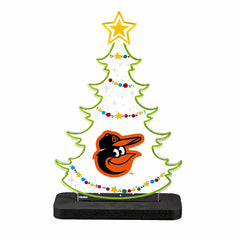 Baltimore Orioles Baseball Holiday Tree Desklite LED Decor - MLB Home