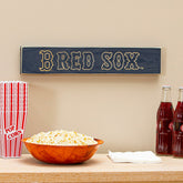 Boston Red Sox Engraved Wood Sign, 3.5" x 18" - MLB Home