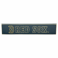 Boston Red Sox Engraved Wood Sign, 3.5" x 18" - MLB Home