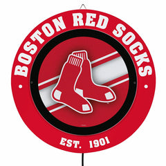 Boston Red Sox, Metal Lite, Round - MLB