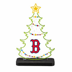 Boston Red Sox Baseball Holiday Tree Desklite LED Decor - MLB Home