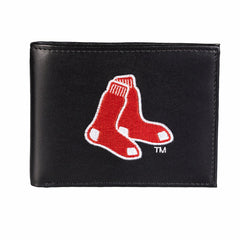 Boston Red Sox Black Bi-Fold Embroidered Wallet w/ RFID Blocking - MLB Home