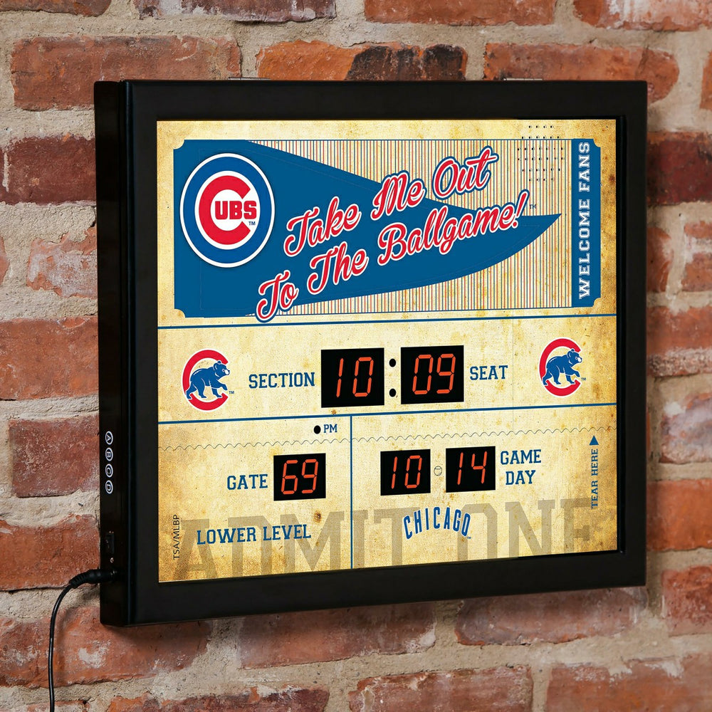 Scoreboard Wall Clock, Chicago Cubs - MLB Home