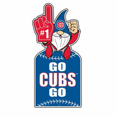 Chicago Cubs Gnome Metal Sign 10"L x 30"H - MLB Home
