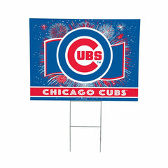 Chicago Cubs Yard Sign, Patriotic - MLB Home