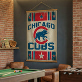 Chicago Cubs, Canvas Wall Tapestry, Large, 54x36 - MLB Home