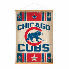 Chicago Cubs, Canvas Wall Tapestry, Large, 54x36 - MLB Home