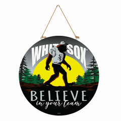 Chicago White Sox Bigfoot Round Door Décor with Hanging Rope, 18x18 - MLB Home